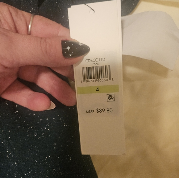Calvin klien green sparkle dress NWT 4 - Picture 4 of 4